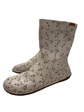 CAMPER Floral Cut-out Ankle Boots Zip Up Women’s Size EU 38 US 7.5-8